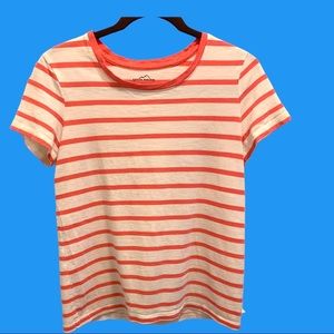 Eddie Bauer striped tee.  Size M
